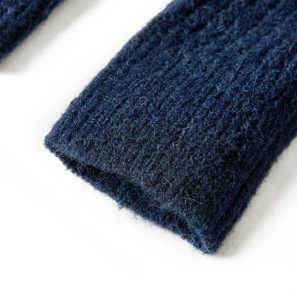 vidaXL Cardigan for barn strikket marineblå 92