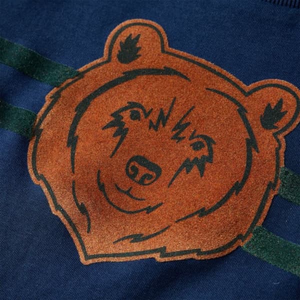 vidaXL T-shirt med långa ärmar för barn marinblå 116