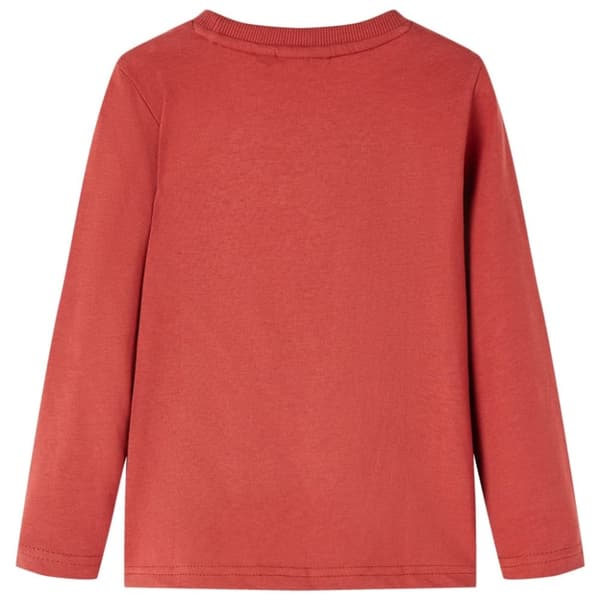 vidaXL T-shirt med långa ärmar för barn ljusröd 104