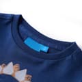 Miniatyrbild 3 av 7: vidaXL T-shirt med långa ärmar för barn marinblå 128