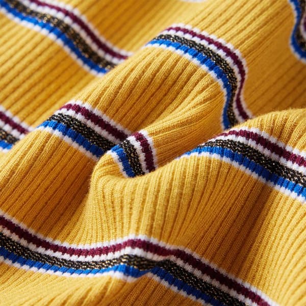 vidaXL T-shirt med långa ärmar för barn ockra 128