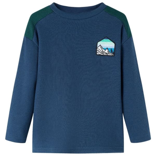 vidaXL Sweatshirt til børn str. 104 marineblå