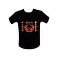 Miniatyrbild 1 av 2: T-shirt skalle i brand LED L equalizer nattklubbar lysande tshirt ljud LED