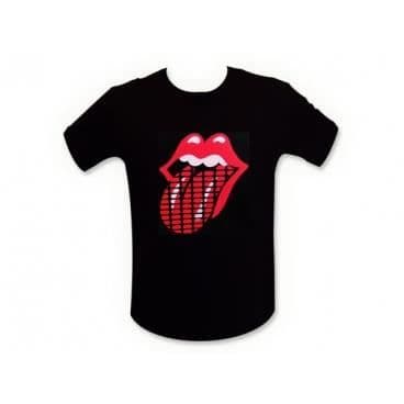 Lysande t-shirt - Rolling Stones - Storlek XL - Bomull - Korta ärmar - Blandat