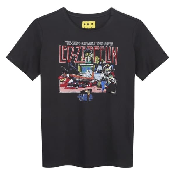 ed Zeppelin: The Song Remains The Same Amplified Vintage Charcoal Kids T-Shirt 9/10 Years