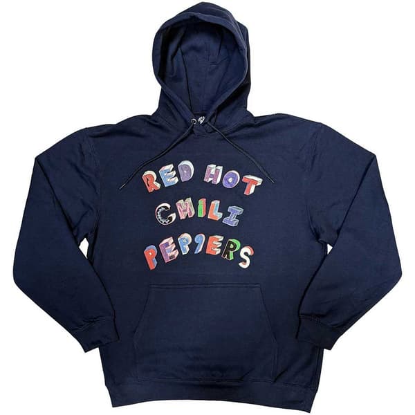 Red Hot Chili Peppers Unisex Pullover Hoodie: Colourful Letters (Small)