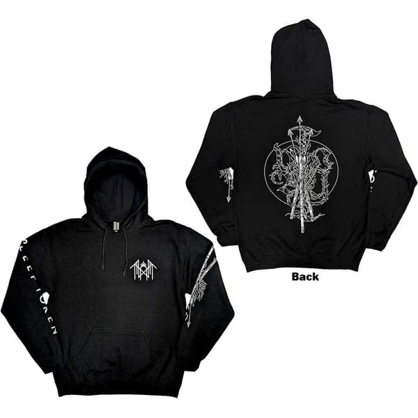 Sleep Token Unisex Pullover Hoodie: Trinity (Back Print, Sleeve Print) (Small)