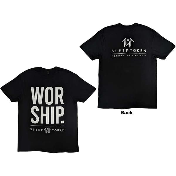 Sleep Token Unisex T-Shirt: Worship (Back Print) (Large)