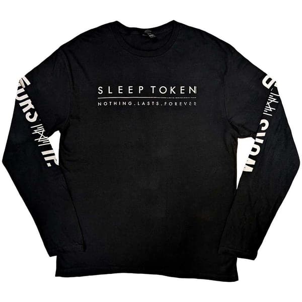 Sleep Token Unisex Long Sleeve T-Shirt: Worship (Sleeve Print) (Large)