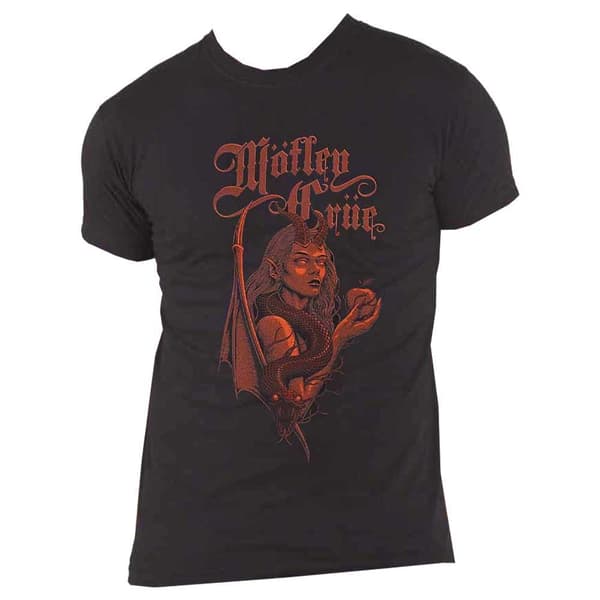 Motley Crue Argentina Band Logo T Shirt