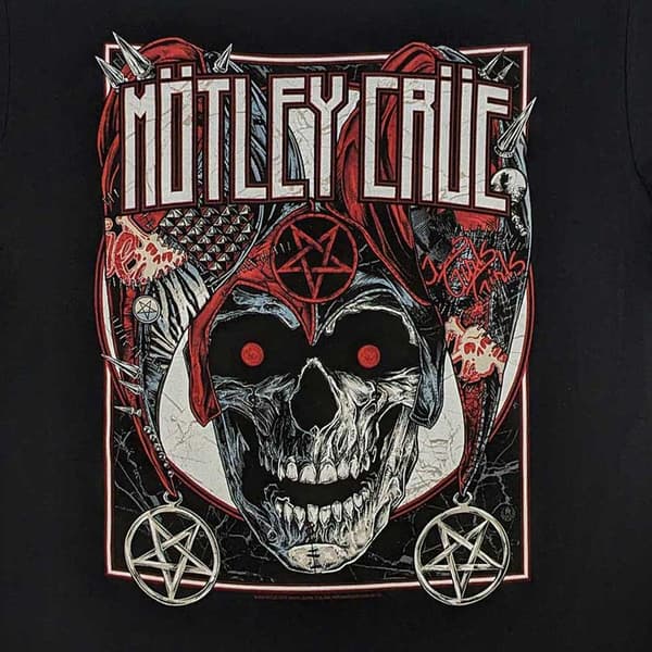 Motley Crue Vegas Band Logo T Shirt