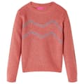 Miniatyrbillede 1 af 7: vidaXL Sweater til børn str. 116 strikket pink