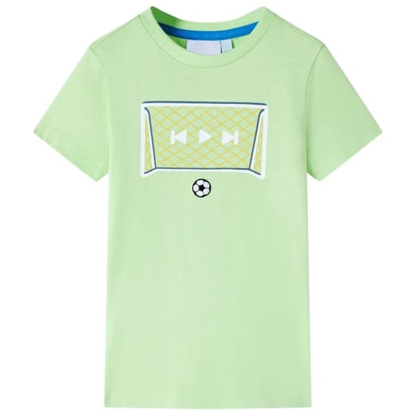 vidaXL T-shirt til børn str. 92 limegrøn