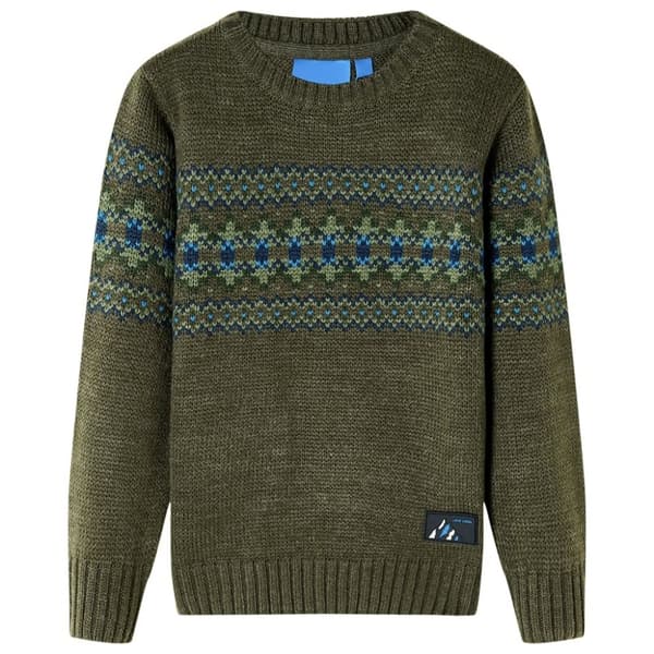 vidaXL Lasten neulepaita khaki 140