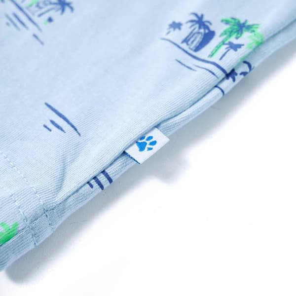 vidaXL T-shirt til børn str. 116 lyseblå