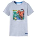 Miniatyrbillede 1 af 7: vidaXL T-shirt til børn str. 140 grå