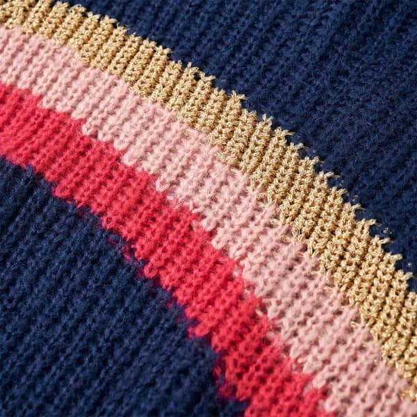 vidaXL Sweater til børn str. 104 strikket marineblå