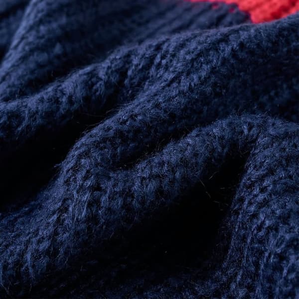 vidaXL Sweater til børn str. 104 strikket marineblå