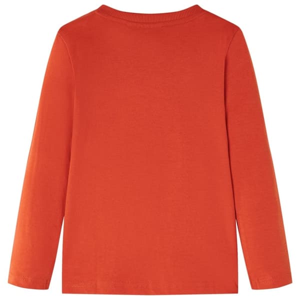 vidaXL T-shirt med långa ärmar för barn orange 92
