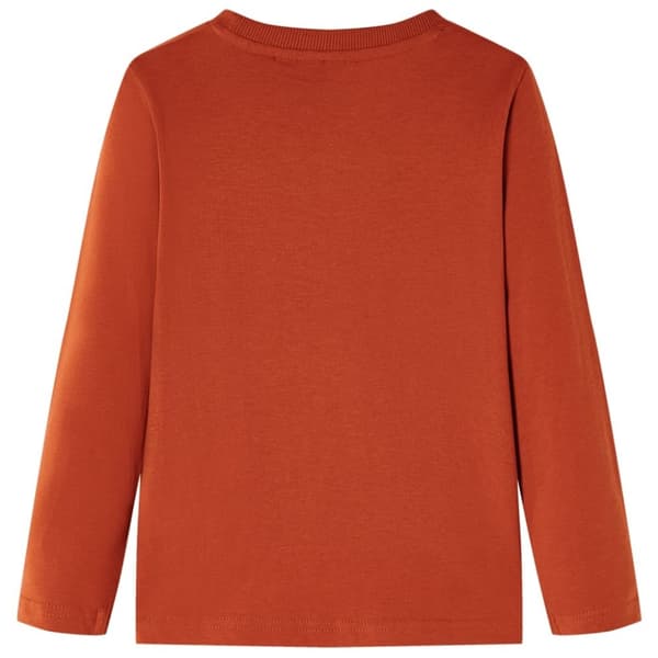 vidaXL T-shirt med långa ärmar för barn ljusorange 92