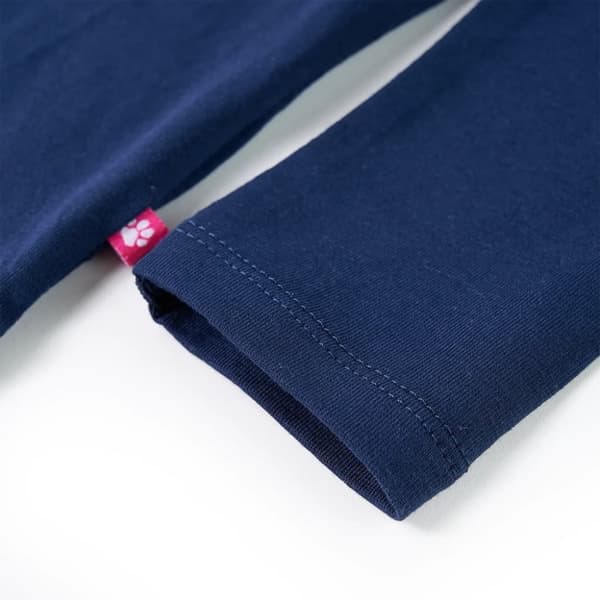 vidaXL T-shirt med långa ärmar för barn marinblå 116