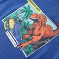 Miniatyrbild 4 av 7: vidaXL T-shirt för barn mörkblå melange 140