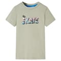 Miniatyrbild 1 av 7: vidaXL T-shirt för barn ljus khaki 116