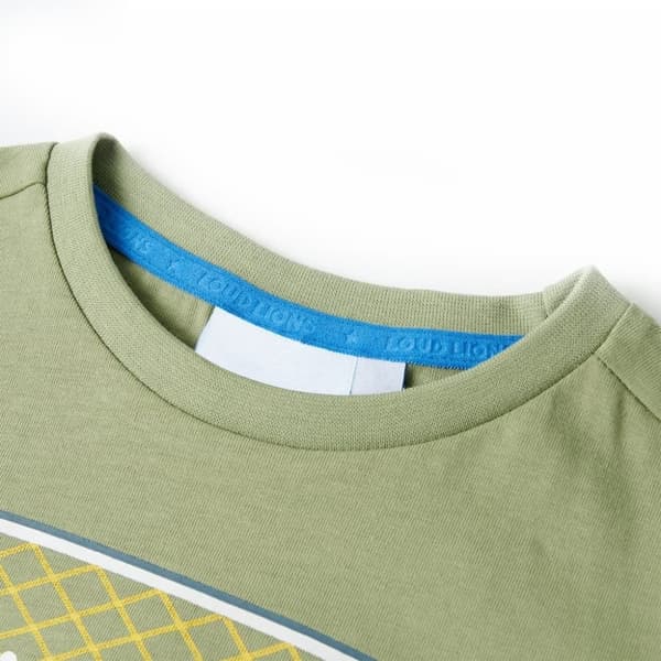 vidaXL T-shirt för barn ljus khaki 140