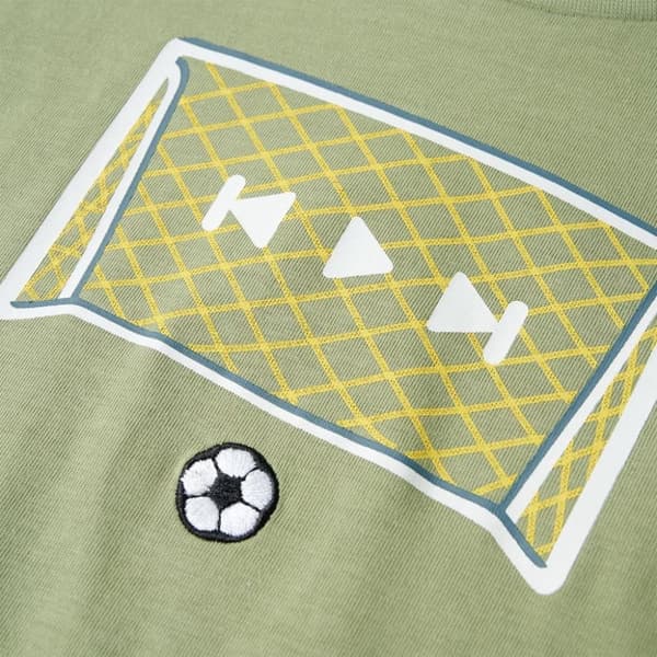 vidaXL T-shirt för barn ljus khaki 140