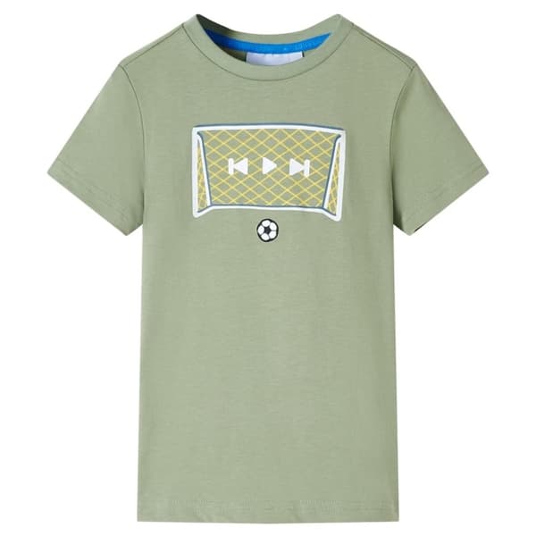 vidaXL T-shirt för barn ljus khaki 140