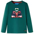 Miniatyrbild 1 av 7: vidaXL T-shirt med långa ärmar för barn grön 128