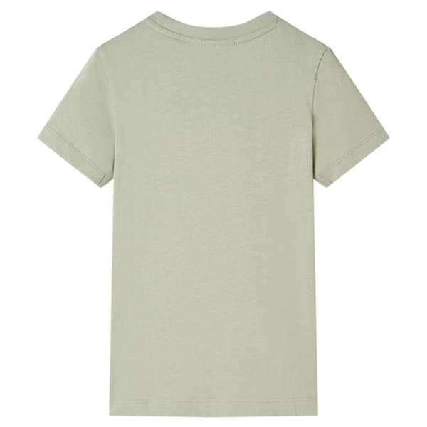vidaXL T-shirt för barn ljus khaki 92