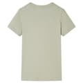 Miniatyrbild 2 av 7: vidaXL T-shirt för barn ljus khaki 92