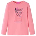 Miniatyrbild 1 av 7: vidaXL T-shirt med långa ärmar för barn rosa 140