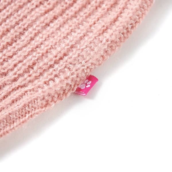 vidaXL Stickad väst för barn ljusrosa 140
