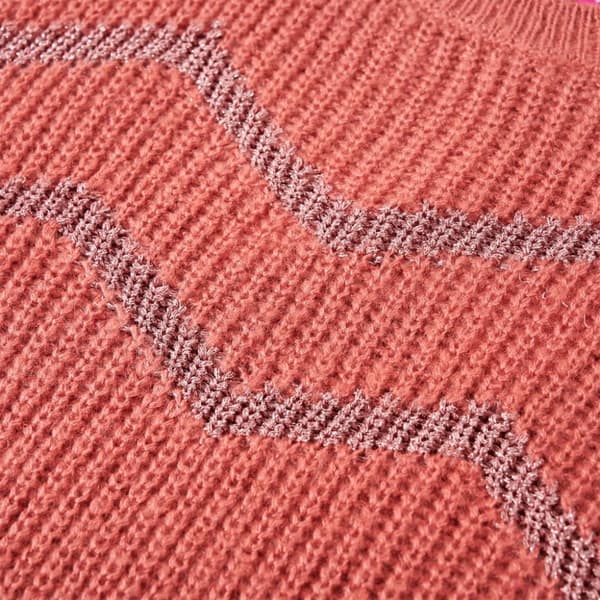 vidaXL Stickad tröja för barn rosa 128