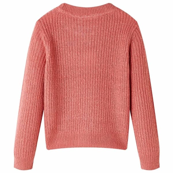 vidaXL Stickad tröja för barn rosa 128