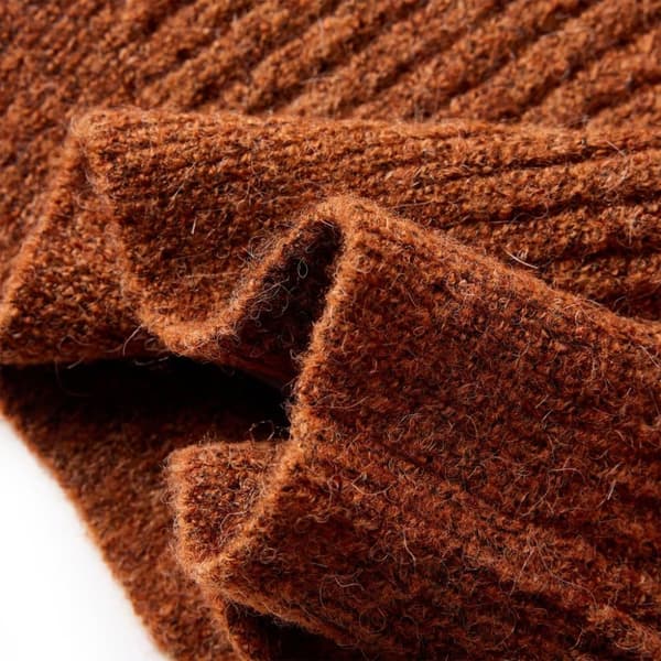 vidaXL Cardigan for barn strikket konjakk 92