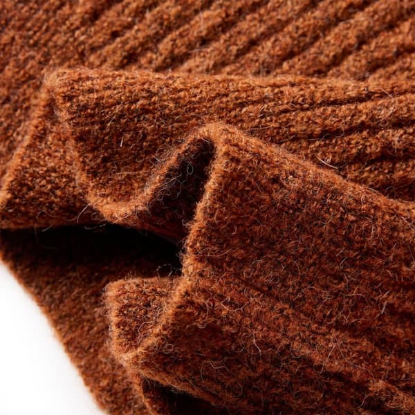vidaXL Cardigan for barn strikket konjakk 104