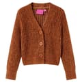 Miniatyrbilde 1 av 7: vidaXL Cardigan for barn strikket konjakk 104