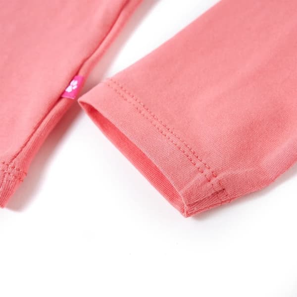 vidaXL T-shirt med långa ärmar för barn rosa 128