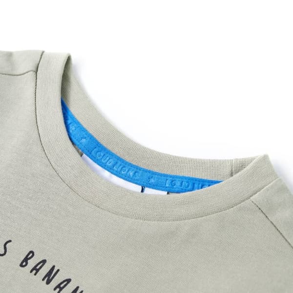 vidaXL T-shirt för barn ljus kaki 140
