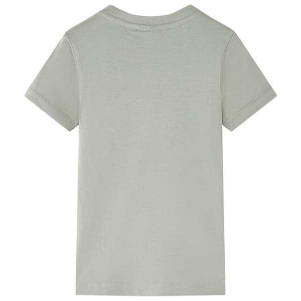 vidaXL T-shirt för barn ljus kaki 140