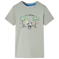 Miniatyrbild 1 av 7: vidaXL T-shirt för barn ljus kaki 140