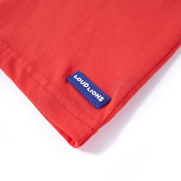 vidaXL T-shirt för barn röd 92