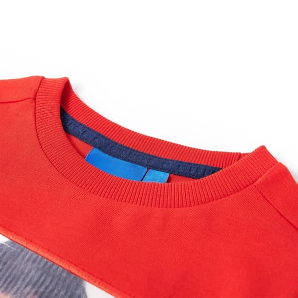 vidaXL T-shirt med långa ärmar för barn röd 116