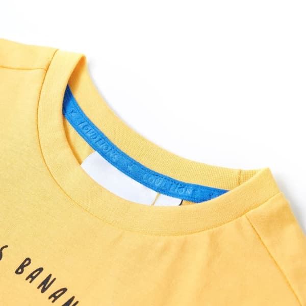vidaXL T-shirt för barn ljus ockra 128
