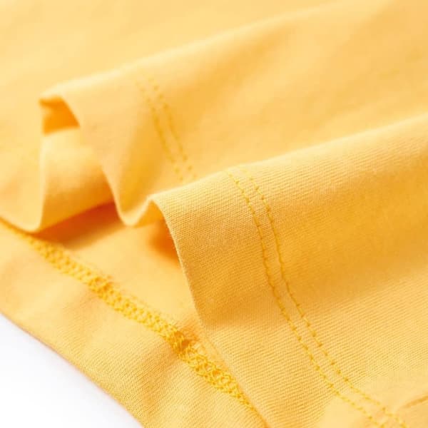 vidaXL T-shirt för barn ljus ockra 128