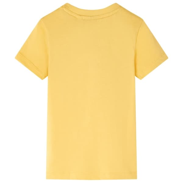 vidaXL T-shirt för barn ljus ockra 128