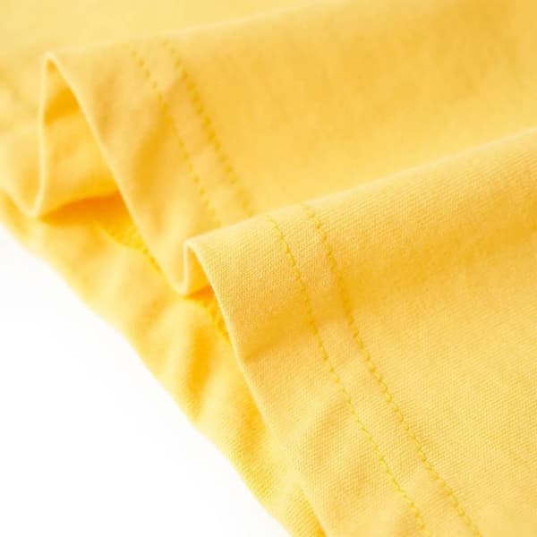 vidaXL T-shirt för barn ljusgul 128